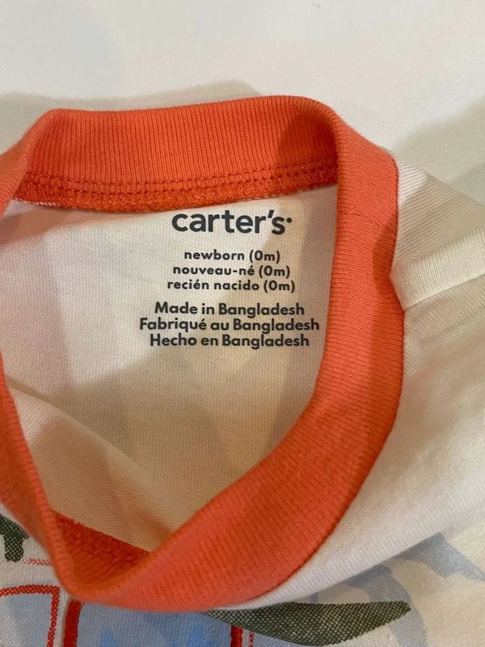 Carter's Coral-Trim Surf Graphic Tee & Printed Bodysuit Set